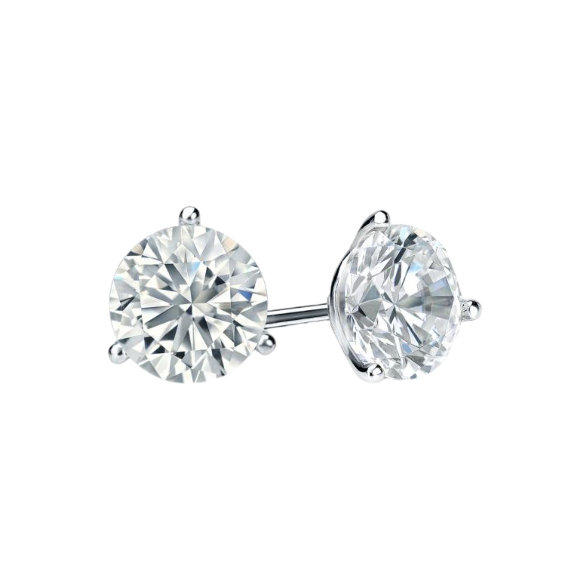 3.00 ct tw lab grown diamond studs