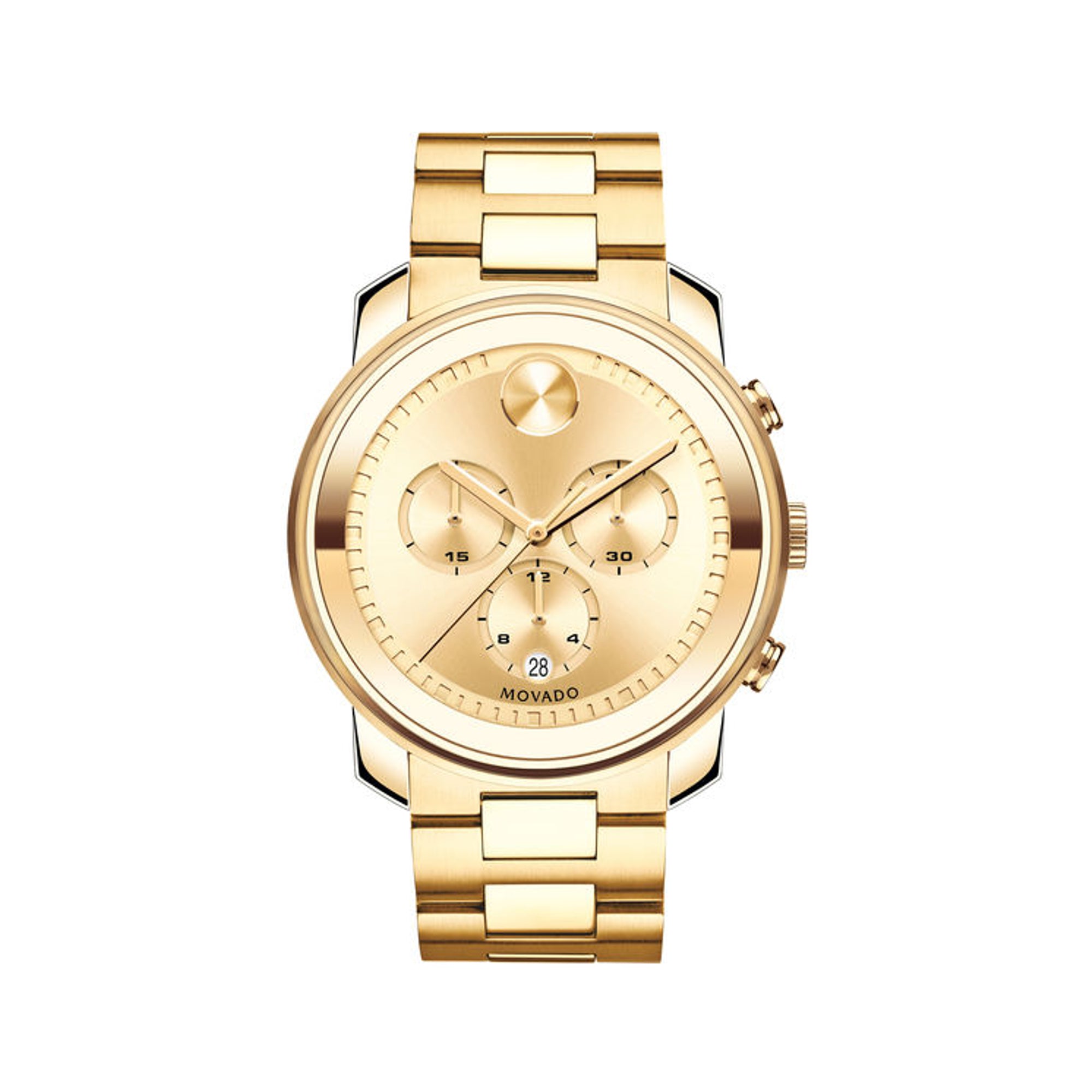 Movado shop gold chronograph