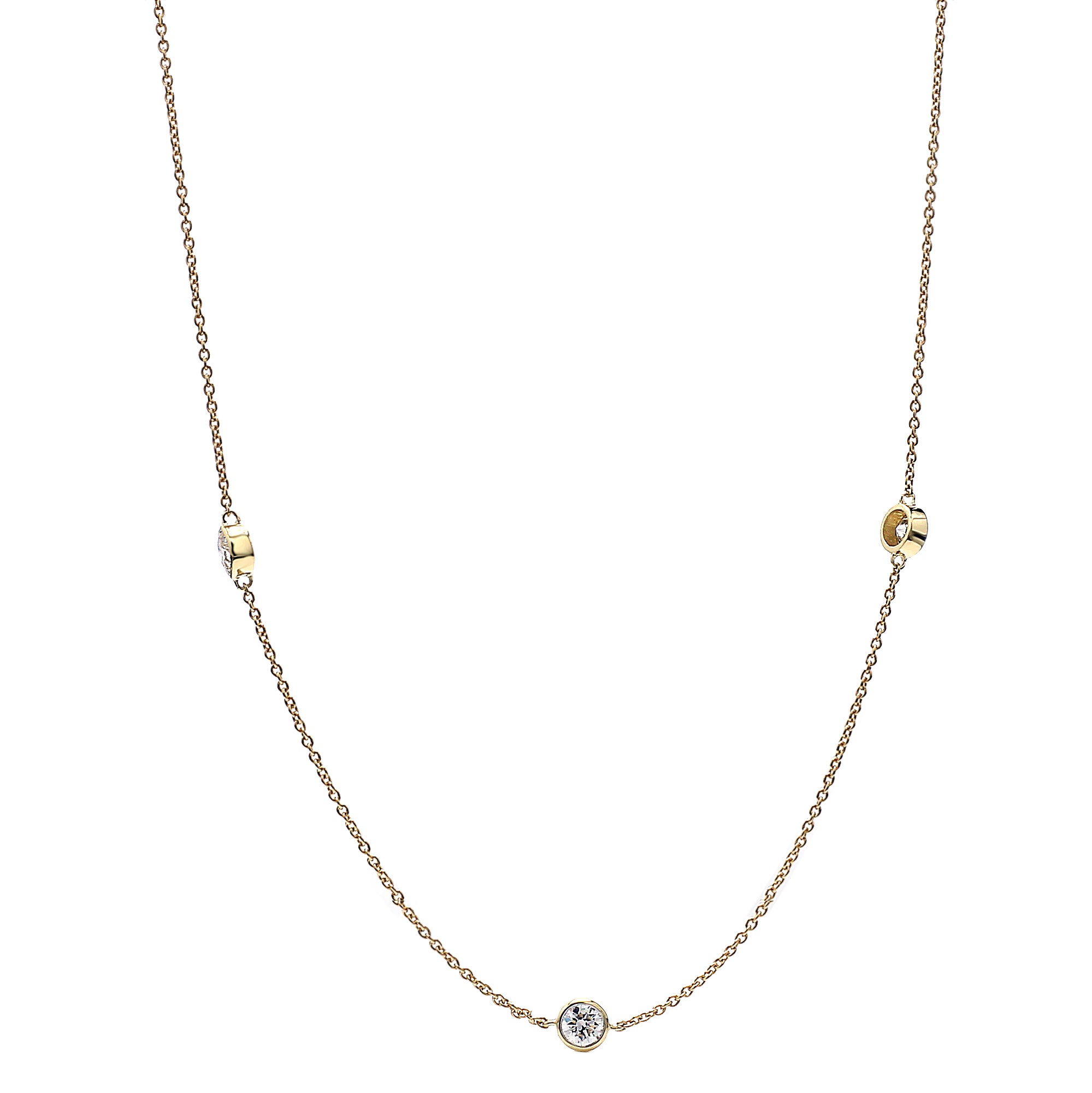 Diamond by The Yard Necklace 14K Yellow Gold