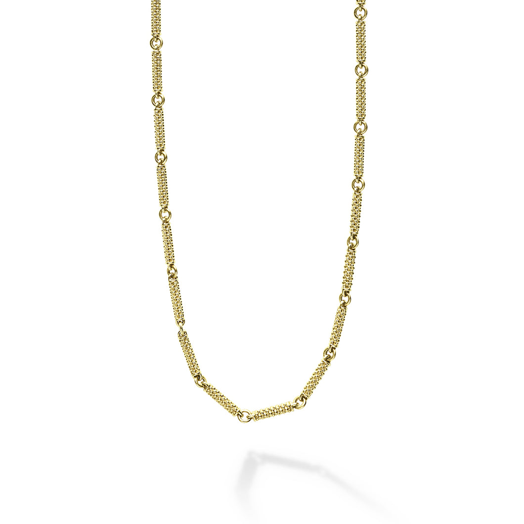 Signature Caviar 18K Gold Superfine Caviar Link Necklace