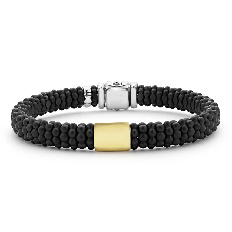 Black Caviar 18k Gold Matte Ceramic Bracelet