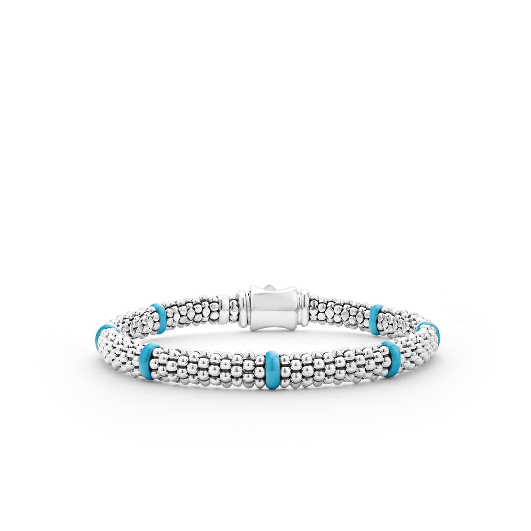 Blue Caviar Ceramic Station Bracelet