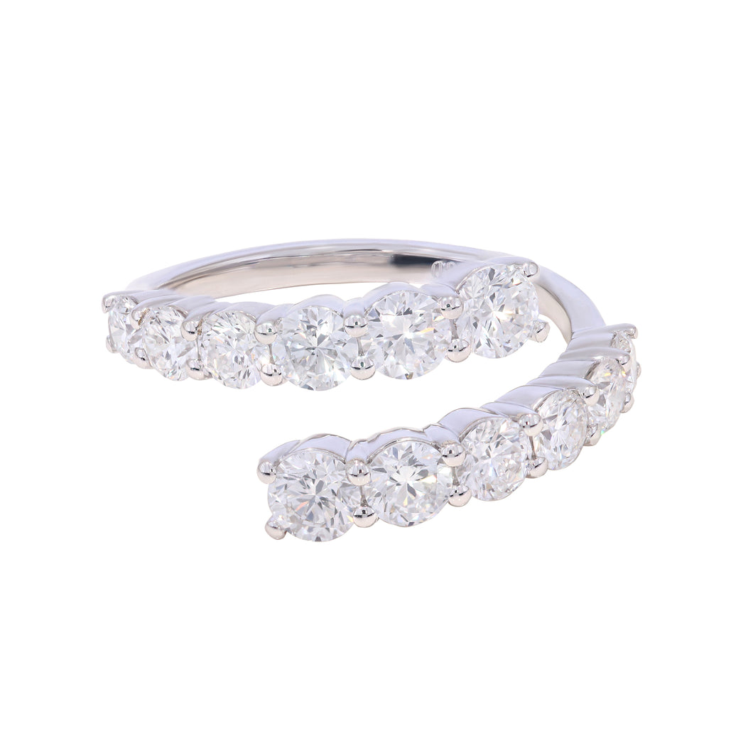 2.03 ctw. Lab-Created Diamond Ring in 14K White Gold