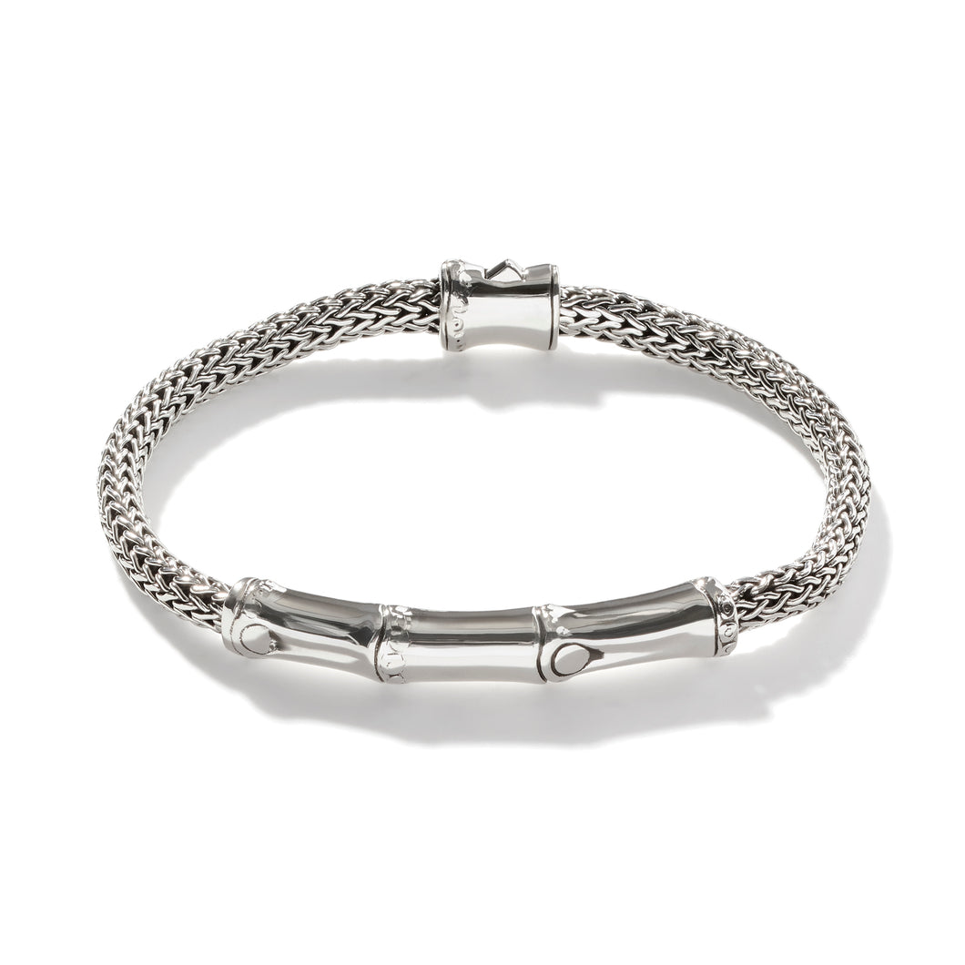 Classic Chain Bamboo 4MM Station Bracelet