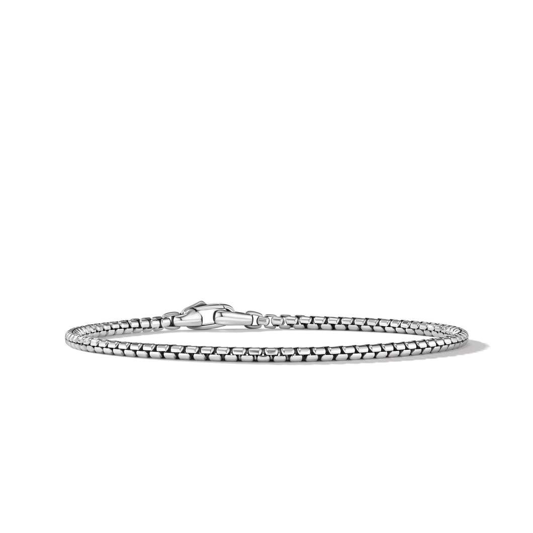 Box Chain Bracelet in Sterling Silver, 2.7mm