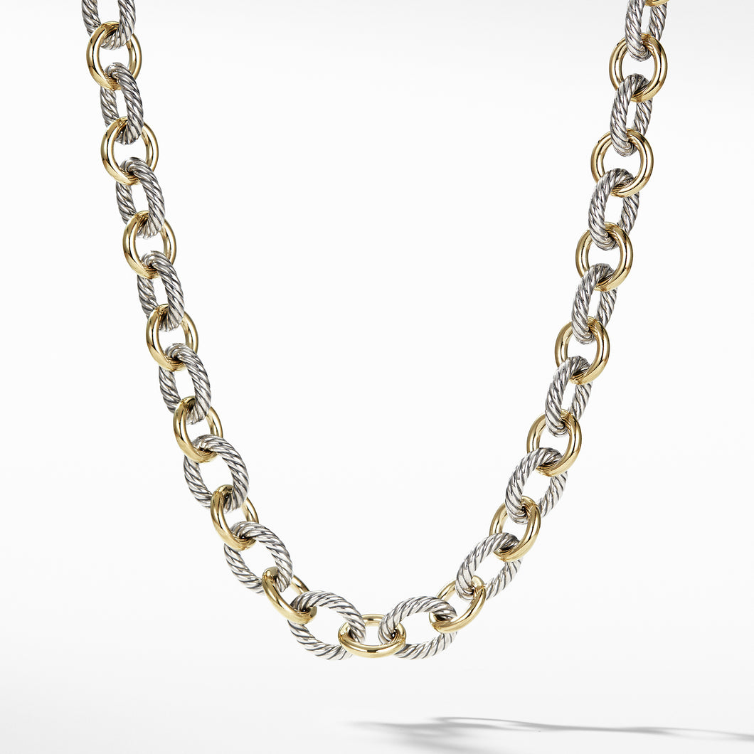 Chain Necklace with 18K Gold