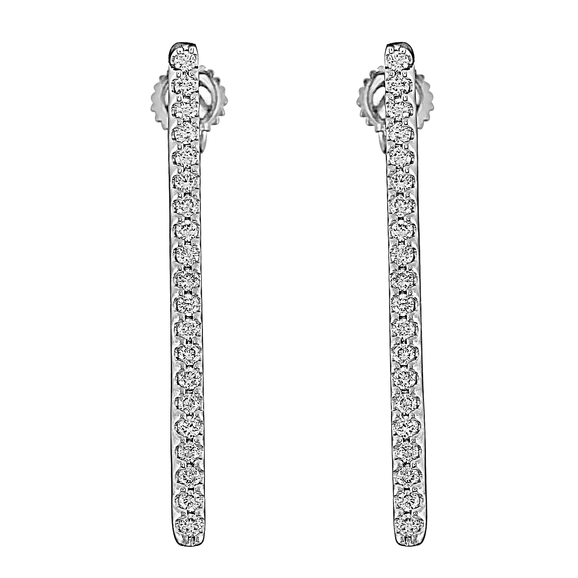 Sterling Silver Lab 2024 Grown Diamond Earrings