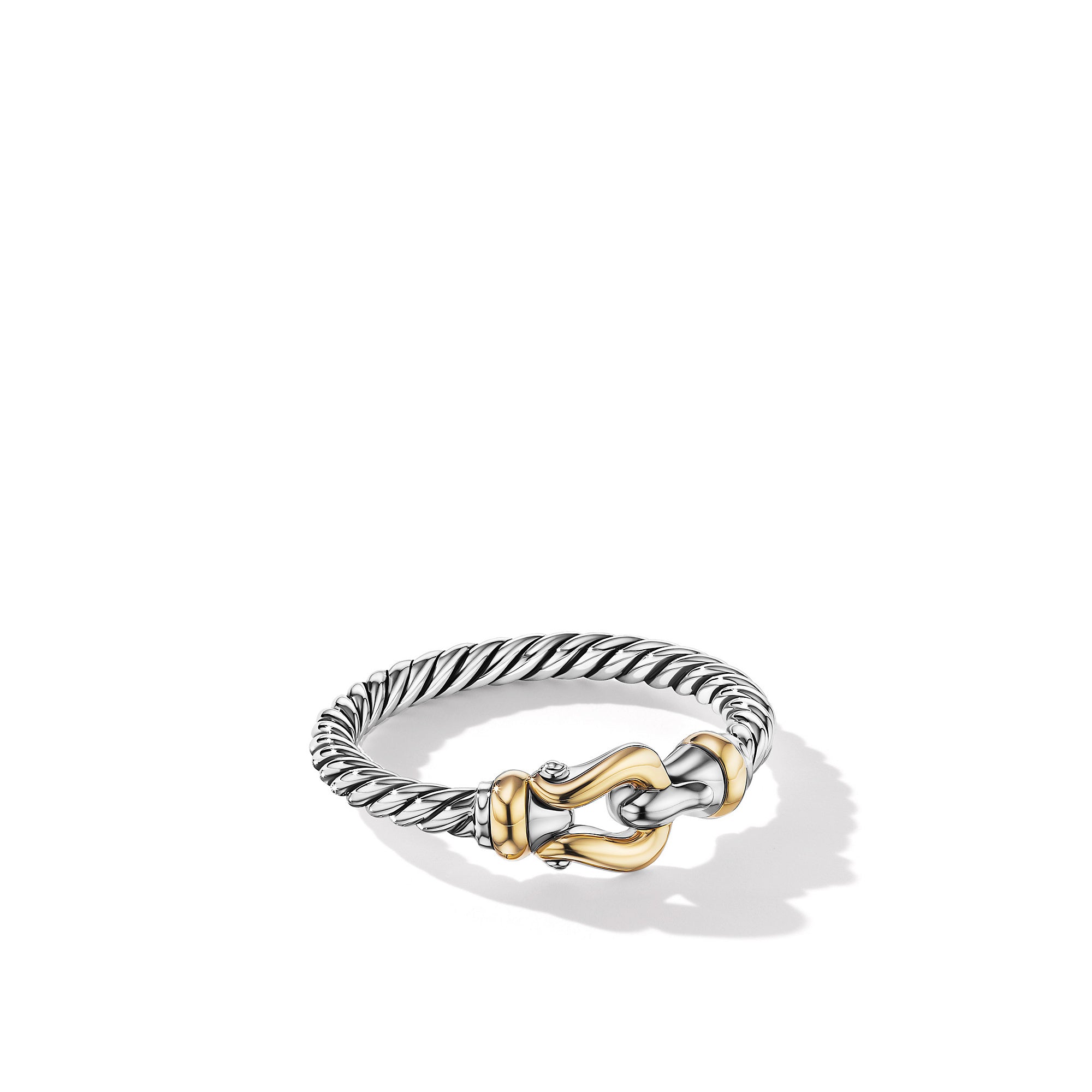 Petite Buckle Ring with 18K Yellow Gold – Little Switzerland